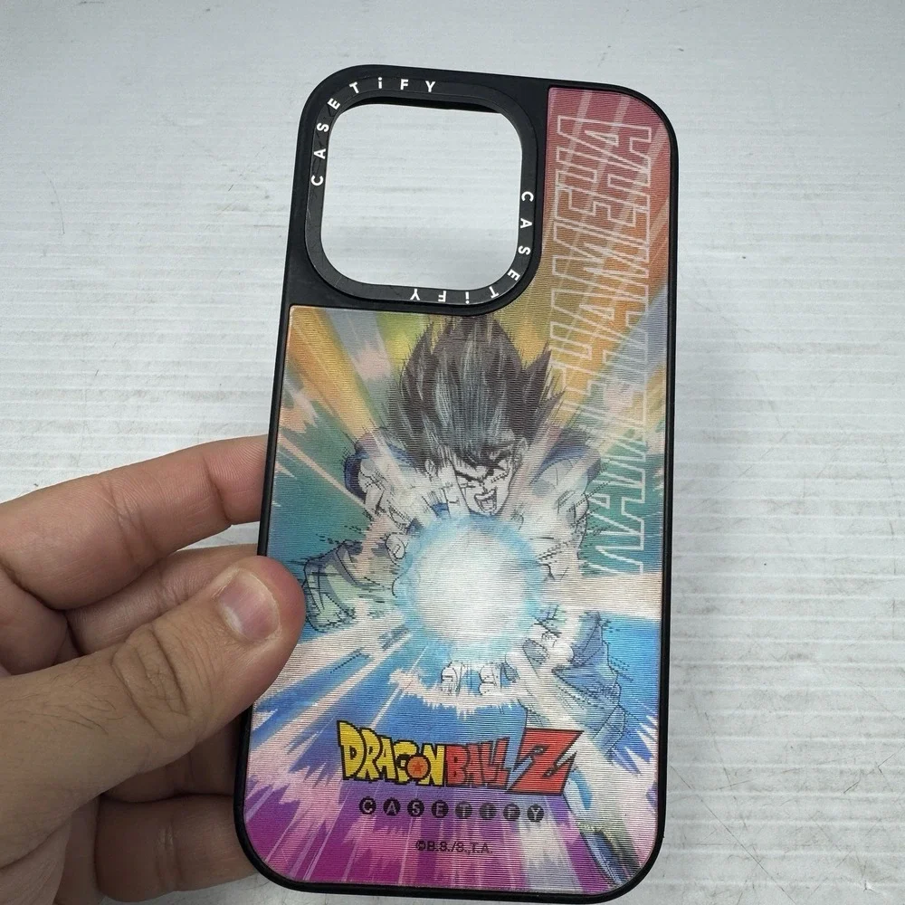 CASETiFY iPhone 14  DragonBall Z‎ Black Lenticular Kamehameha Case